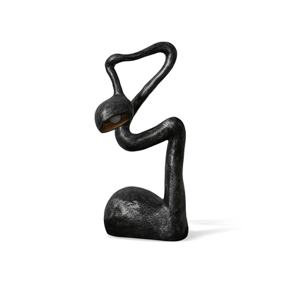 Myrrh Table Lamp | Metal & Fiberglass | Black