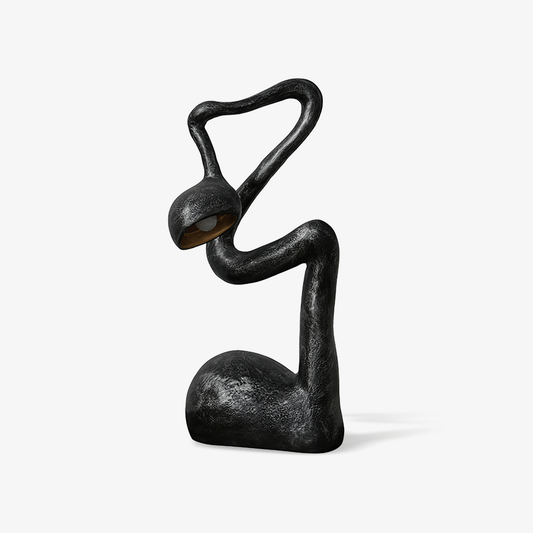 Myrrh Table Lamp | Metal & Fiberglass | Black