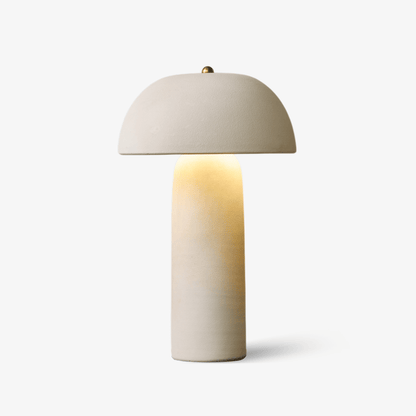 Fungi Glow Table Lamp | Ceramic | Beige & Gold