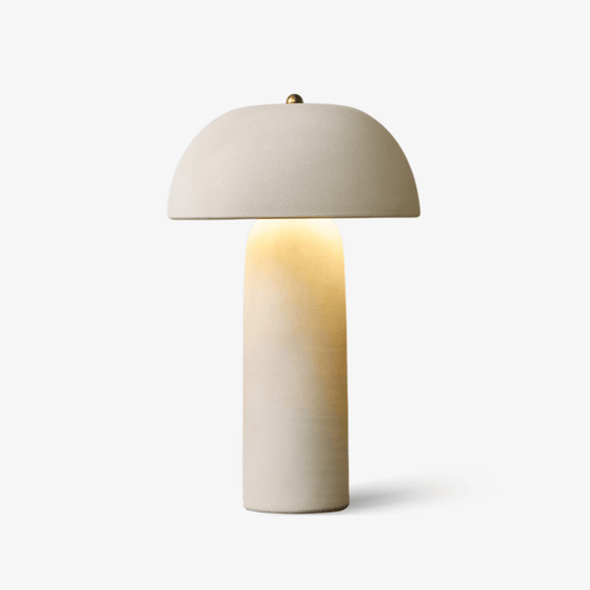 Fungi Glow Table Lamp | Ceramic | Beige & Gold
