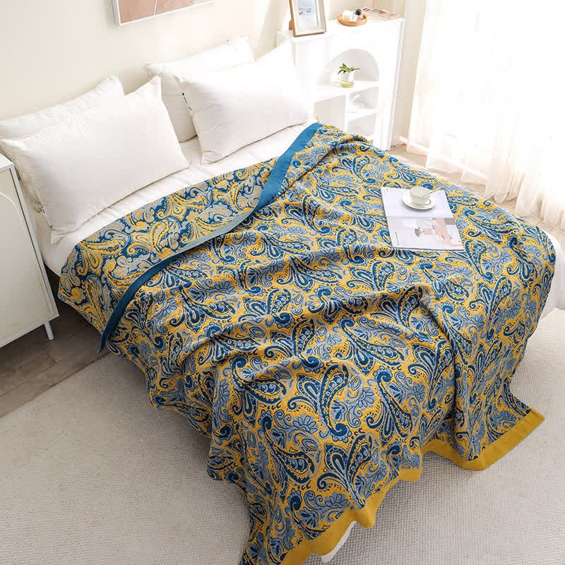 Cotton Gauze Quilt | Eco-Friendly Retro Design | Full/Queen Size