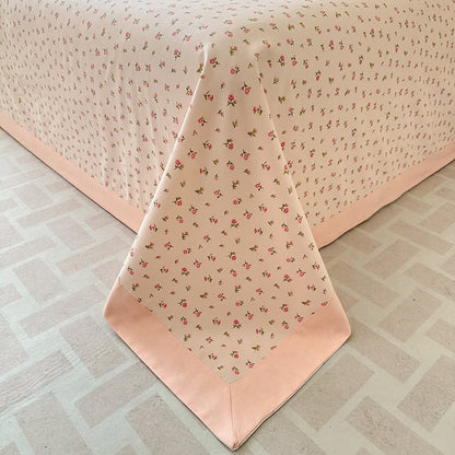 Pure Cotton Coverlet Set | Floral Print | Available in Full, Queen, King Sizes