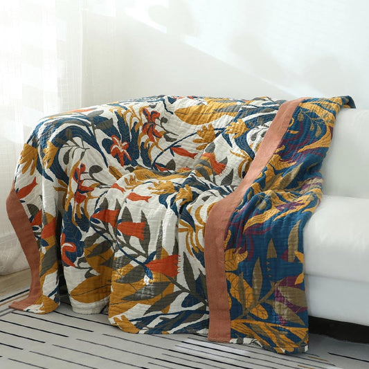 Cotton Sofa Blanket | Reversible & Soft | 59" x 79"