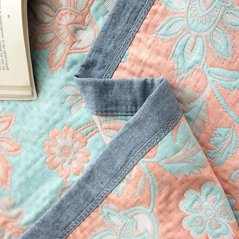 Cotton Gauze Summer Quilt | 100% Organic Cotton | Queen Size with Optional Pillowcases