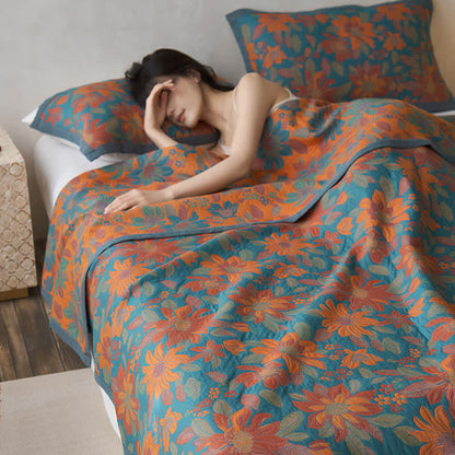 Floral Quilt | 100% Organic Cotton | Full, Queen, King Sizes