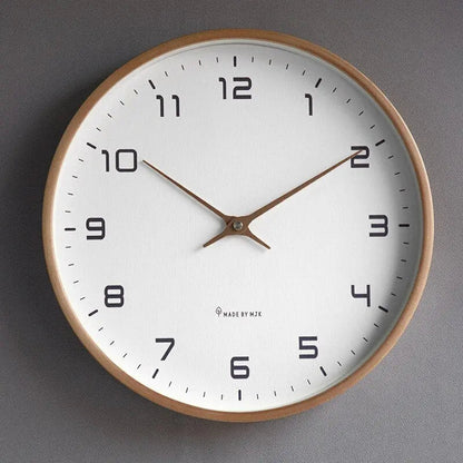 Horloge Murale | Bois Naturel | Design Scandinave