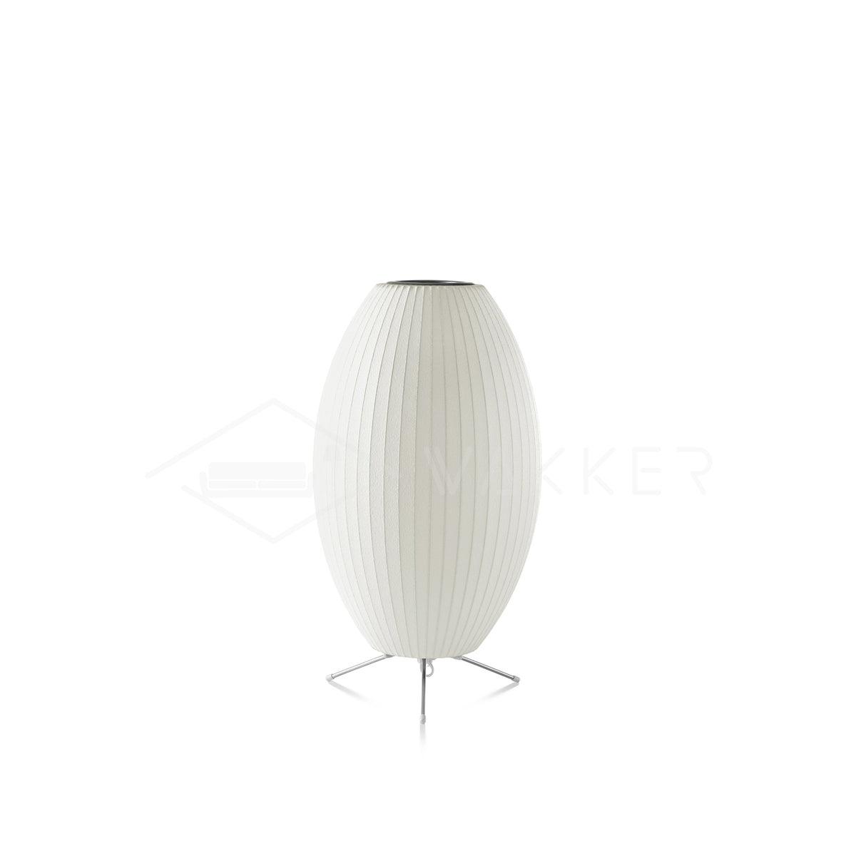 Nelson Tripod Table Lamp | Chrome & White | 4 Sizes Available