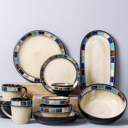 Hyra Dinnerware Set | Stoneware | 4, 6, or 8 Person Sets