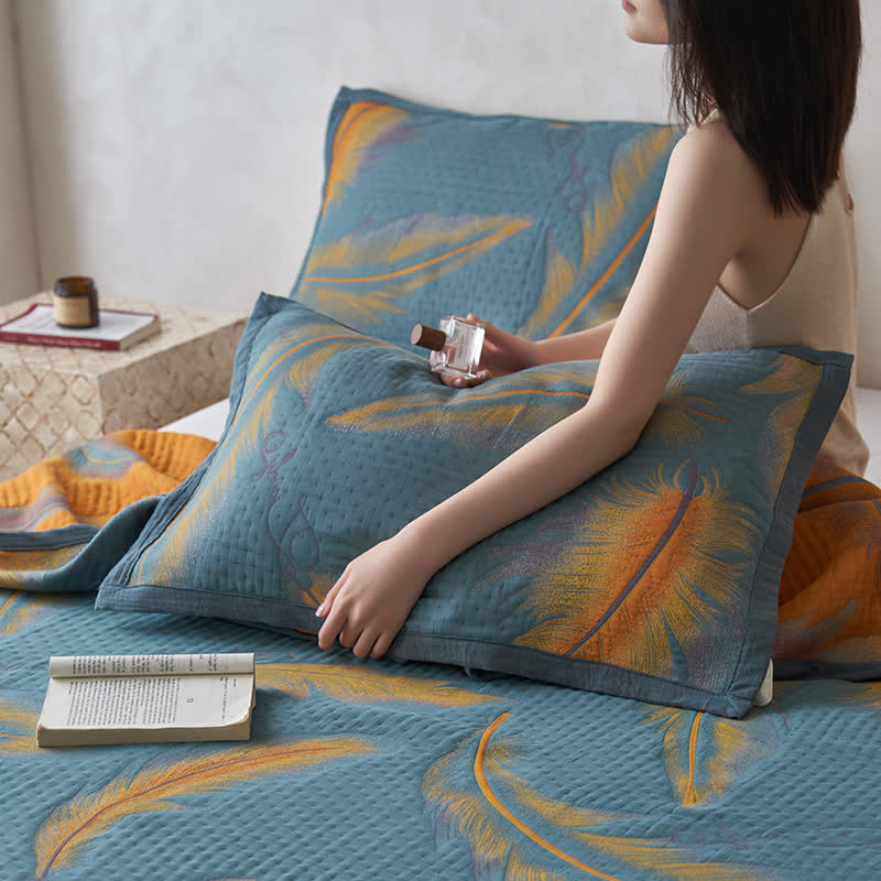 Luxurious Cotton Gauze Quilt Set | 100% Organic Cotton | Full/Queen/King Options