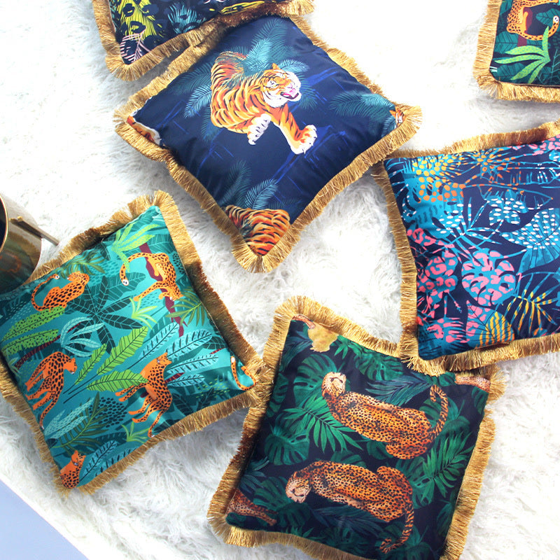 Animal Pattern Sofa Pillowcase | Chemical Fiber | 45cm x 45cm
