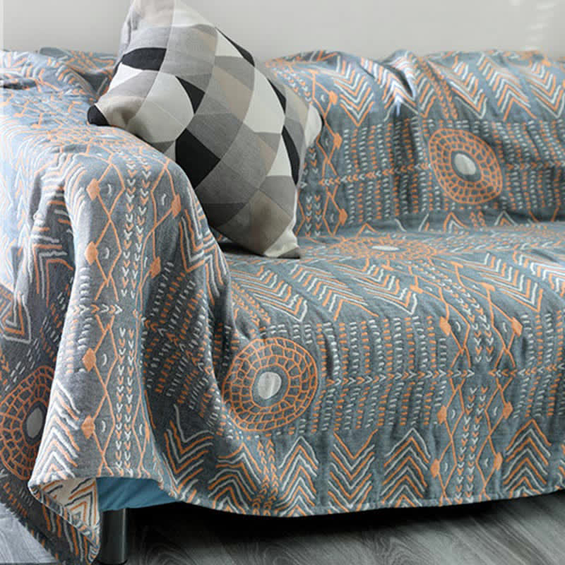 Cotton Striped Reversible Blanket | Ultra-Plush | Multiple Sizes Available