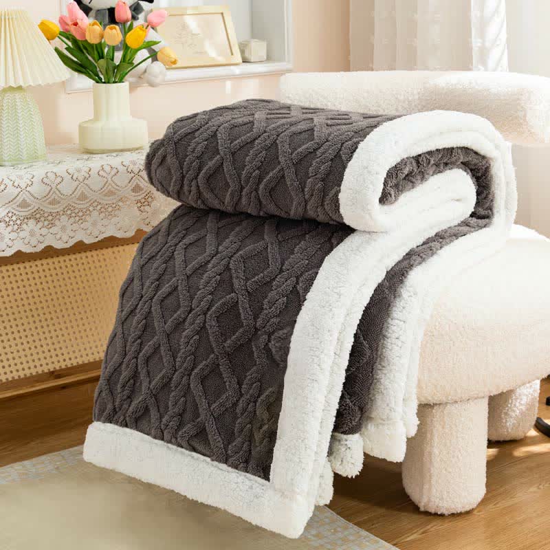 Reversible Throw Blanket | Soft Polyester | Lightweight Cozy Design