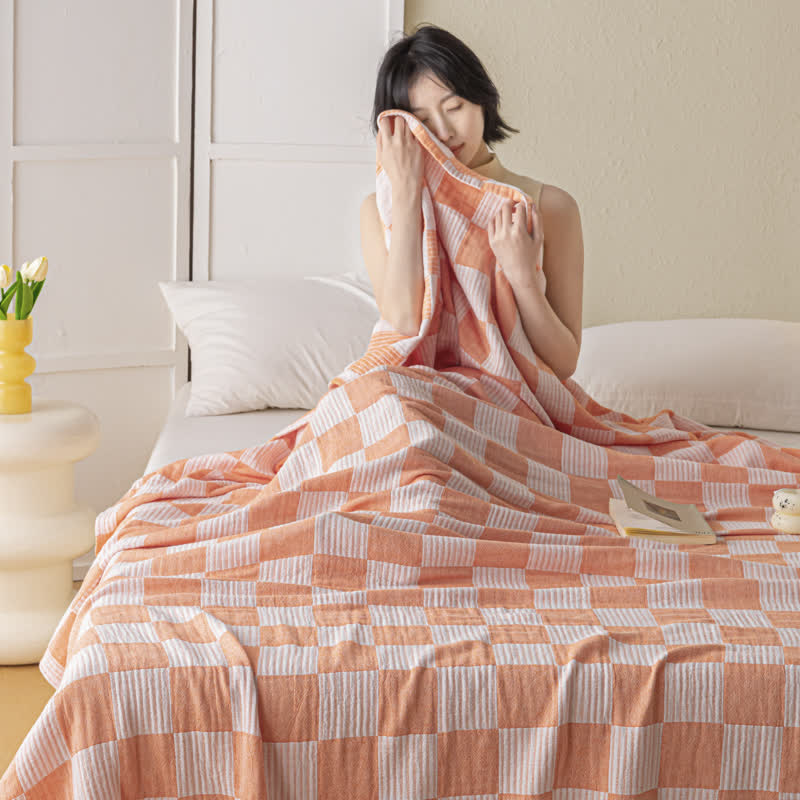 Checkerboard Quilt | 100% Organic Cotton | Full & Queen Sizes