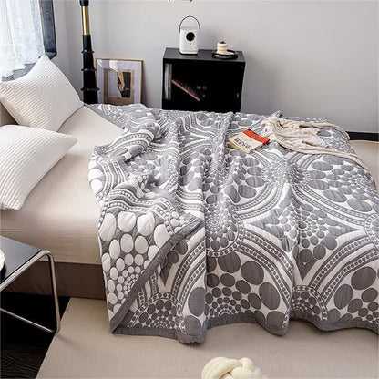 Pure Cotton Reversible Quilt | 100% Organic Cotton | Full/Queen Size
