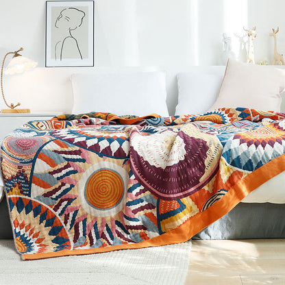 Nordic Throw Blanket | Reversible Cotton | Multiple Sizes