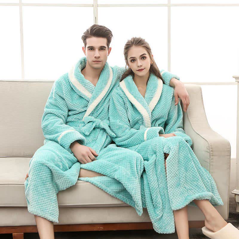 Thick Fleece Bathrobe | Skin-Friendly Material | Playful Prints