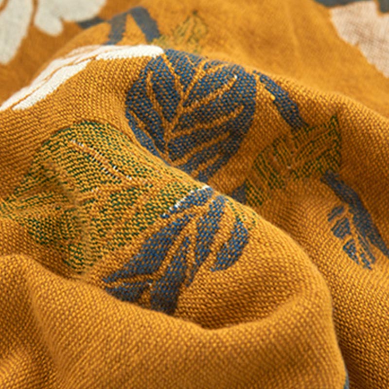 Cotton Pillow Towel Set | Breathable Yellow Gauze | 2 Pieces