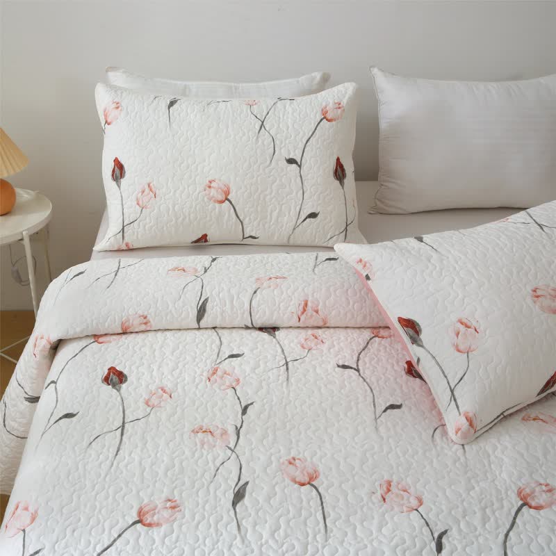 Quilted Bedding Set | 100% Organic Cotton | Full/Queen/King Options