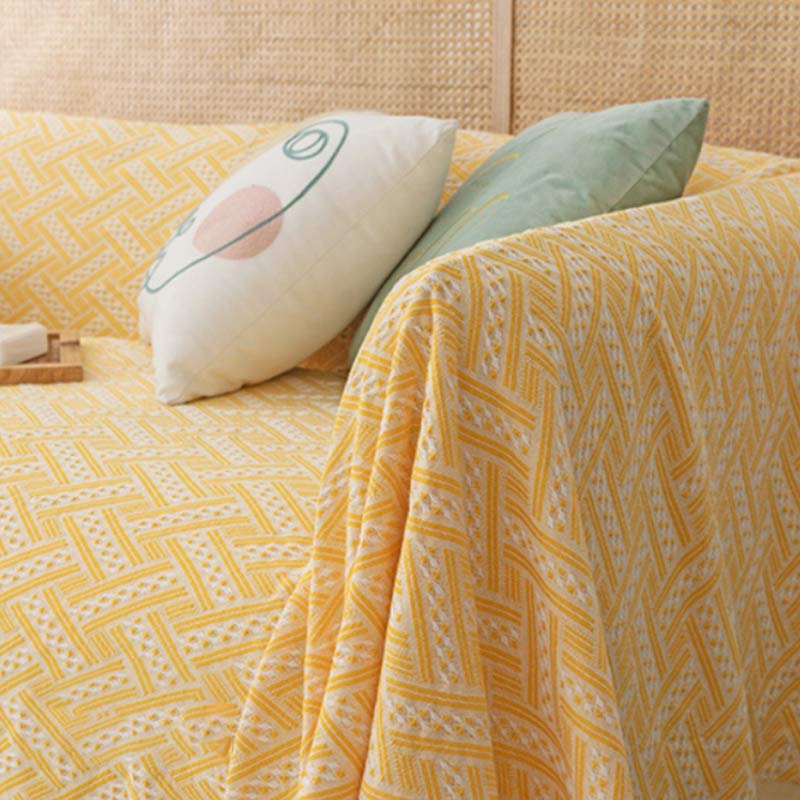 Cotton Tassel Blanket | Reversible & Lightweight | Bohemian Design