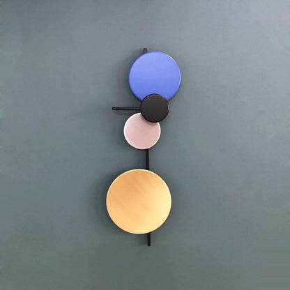 Planet Wall Lamp | Metal LED | Electric Blue & Indian Red