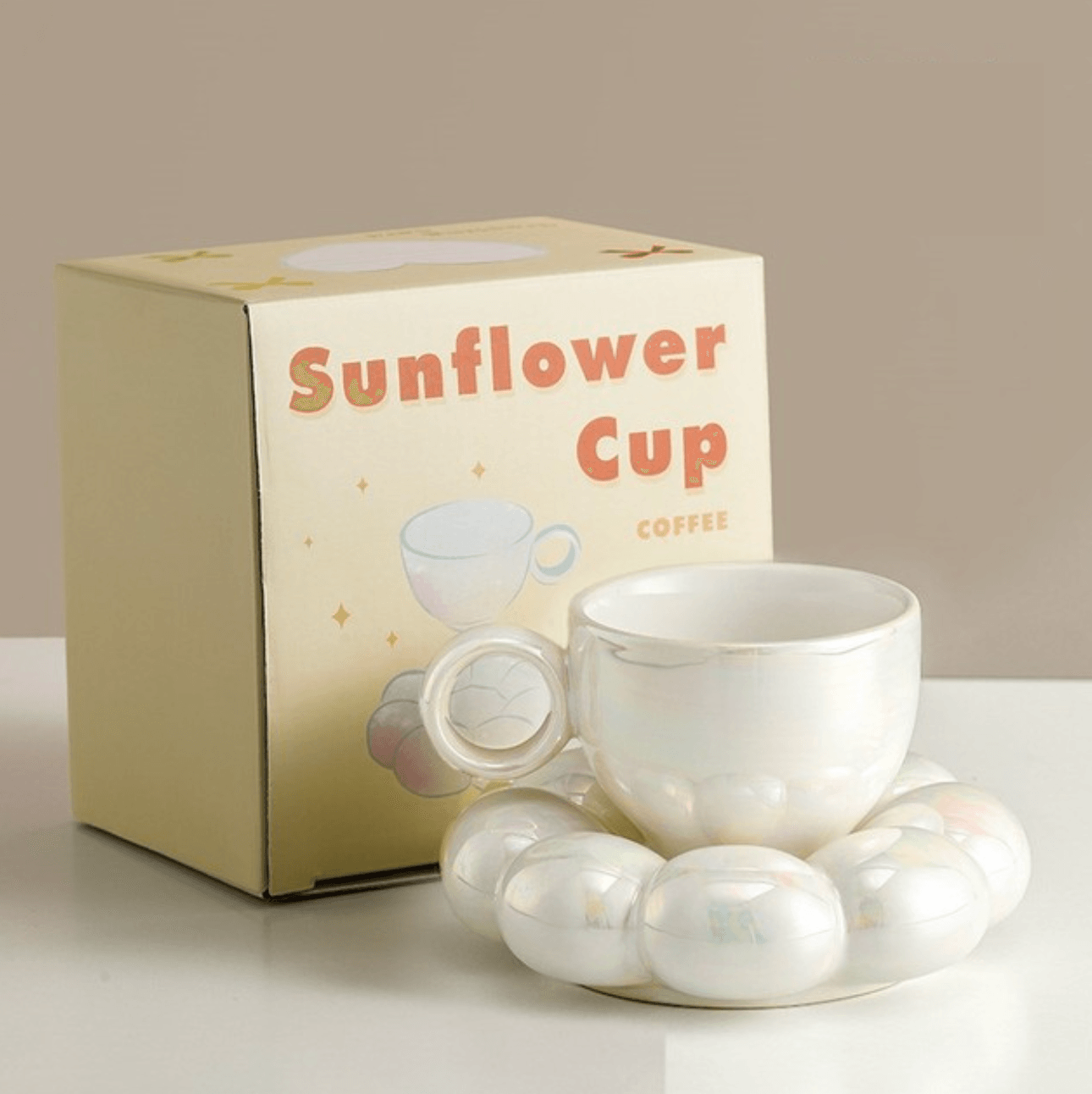 Ceramic Coffee Mug | 200ml with Cloud Plate