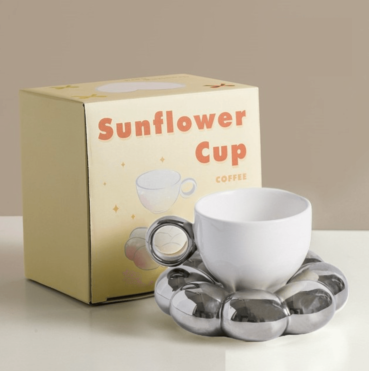Ceramic Coffee Mug | 200ml with Cloud Plate