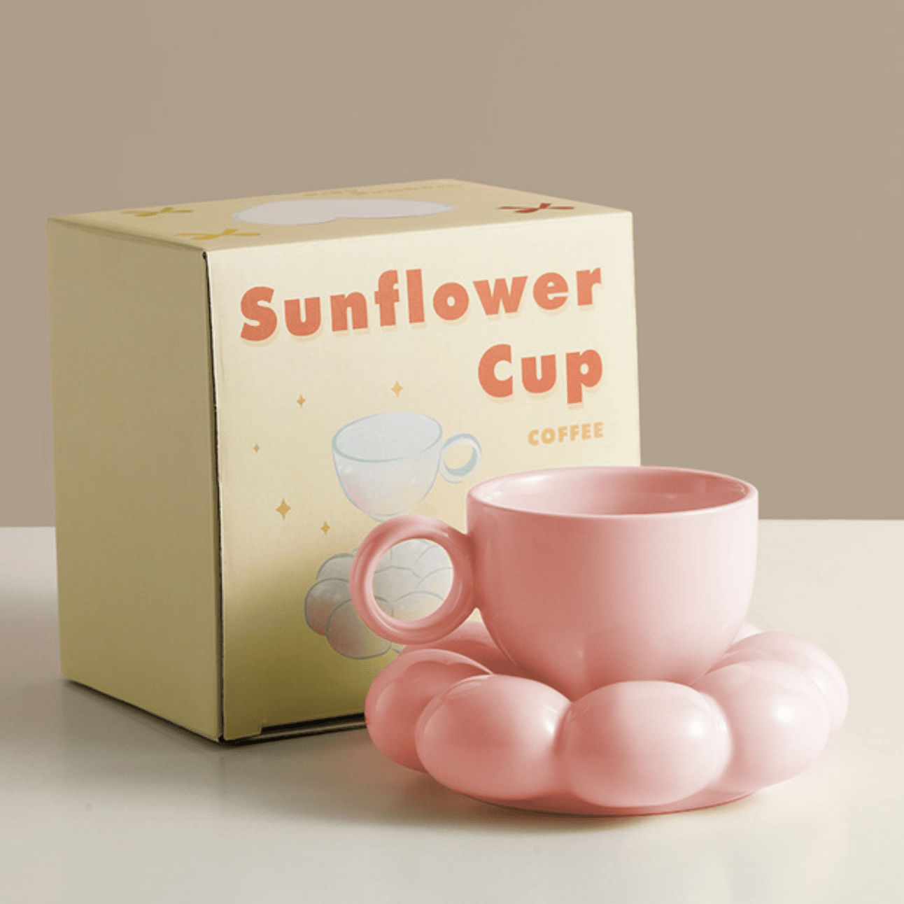 Ceramic Coffee Mug | 200ml with Cloud Plate