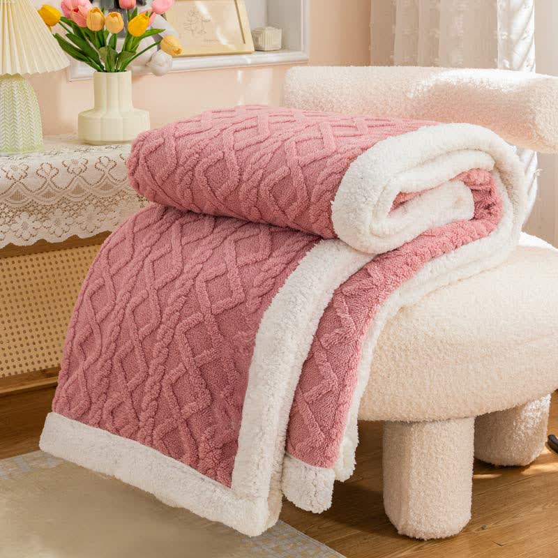 Reversible Throw Blanket | Soft Polyester | Lightweight Cozy Design