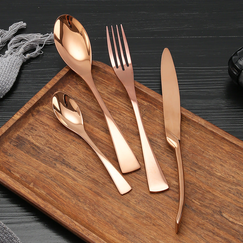 Kaya Rose Gold Cutlery Set