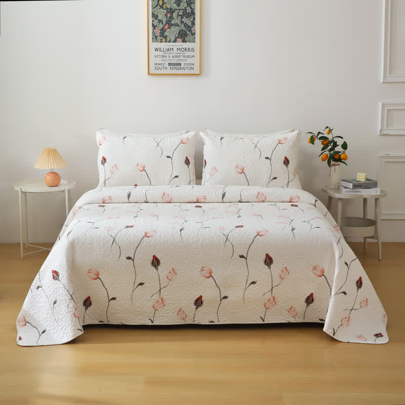 Quilted Bedding Set | 100% Organic Cotton | Full/Queen/King Options