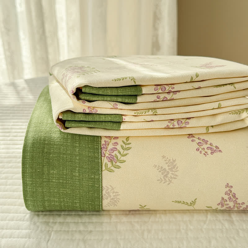 Lavender Cotton Coverlet | Eco-Friendly | Full, Queen, King Sizes