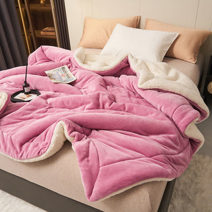 Double Velvet Throw Blanket | Soft Polyester | Full Size 71"W x 79"L