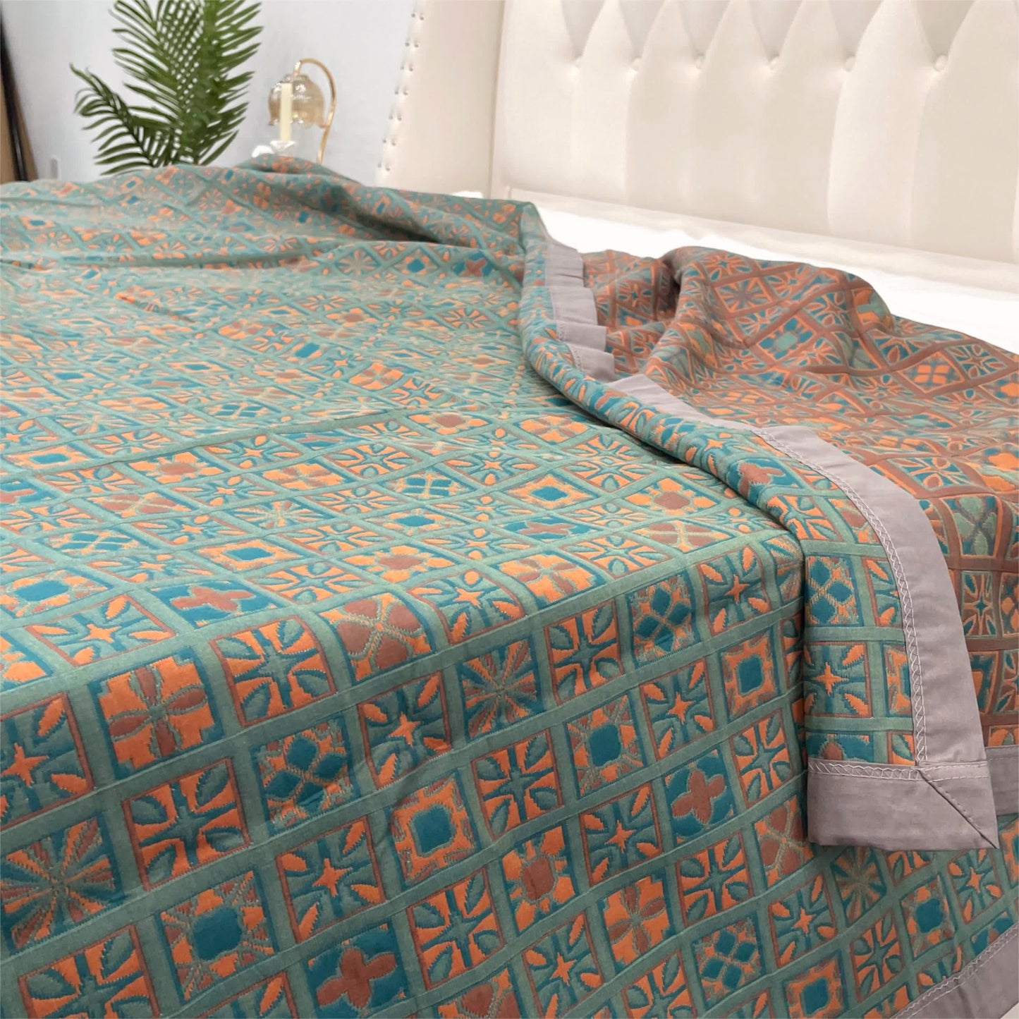 Reversible Cotton Quilt | Eco-Friendly Organic Cotton | Full/Queen Size Options