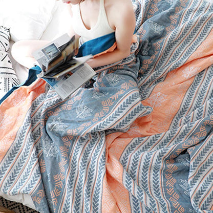 Reversible Cotton Quilt | Wheat Ear Texture | Full/Queen Size