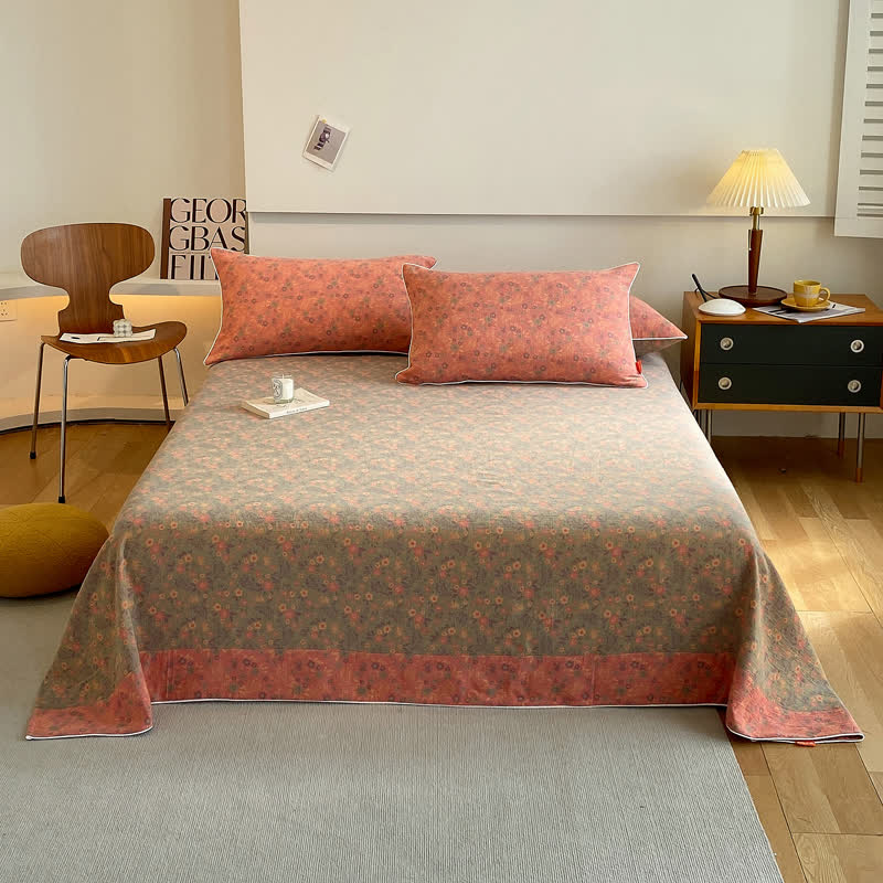 Vintage Floral Coverlet | 100% Organic Cotton | Twin/Full/Queen Options