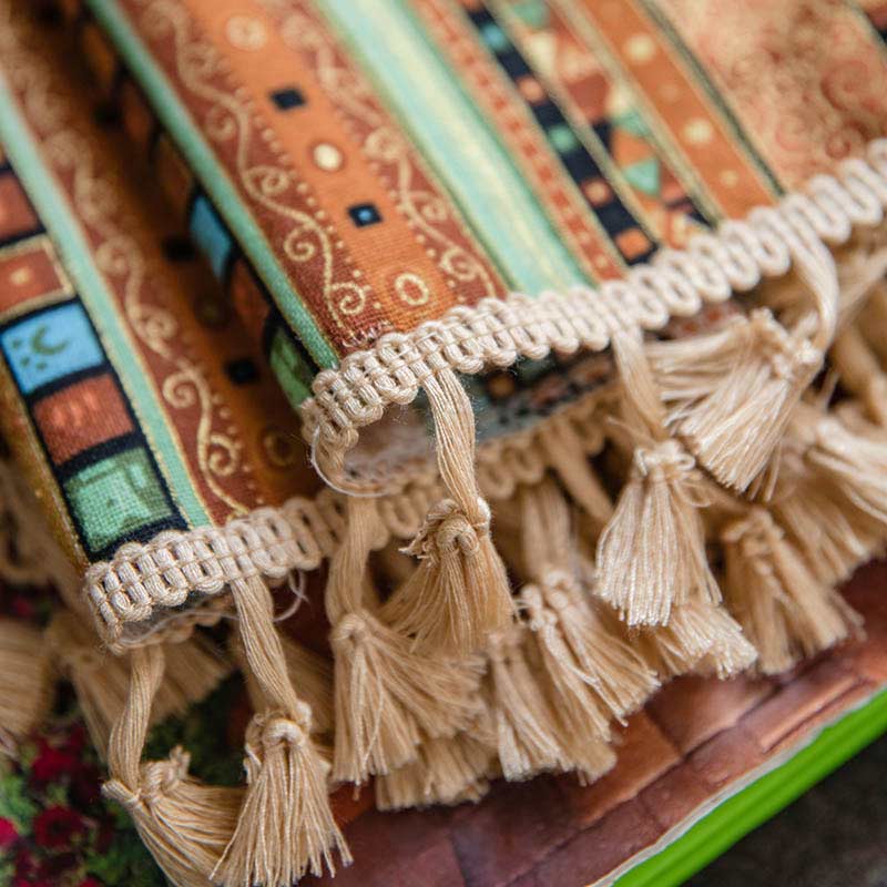 Boho Tassel Curtain | Cotton Blend | Semi-Blackout