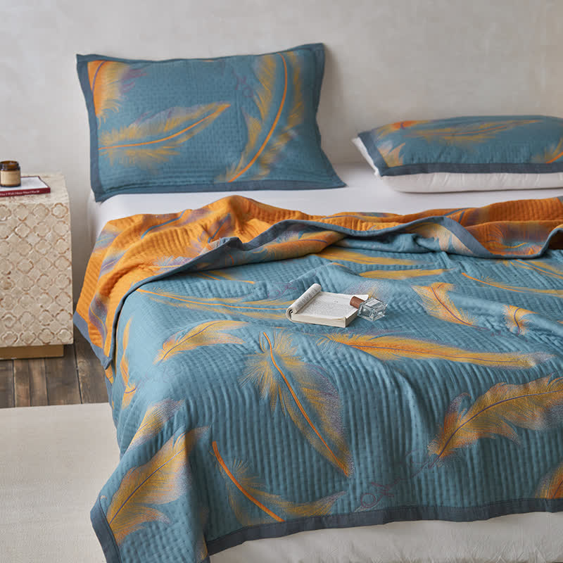 Luxurious Cotton Gauze Quilt Set | 100% Organic Cotton | Full/Queen/King Options