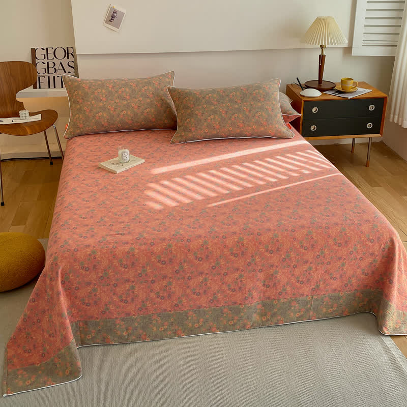 Vintage Floral Coverlet | 100% Organic Cotton | Twin/Full/Queen Options