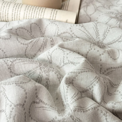Jacquard Daisy Bedding Set | Cotton Gauze | 4 Pieces