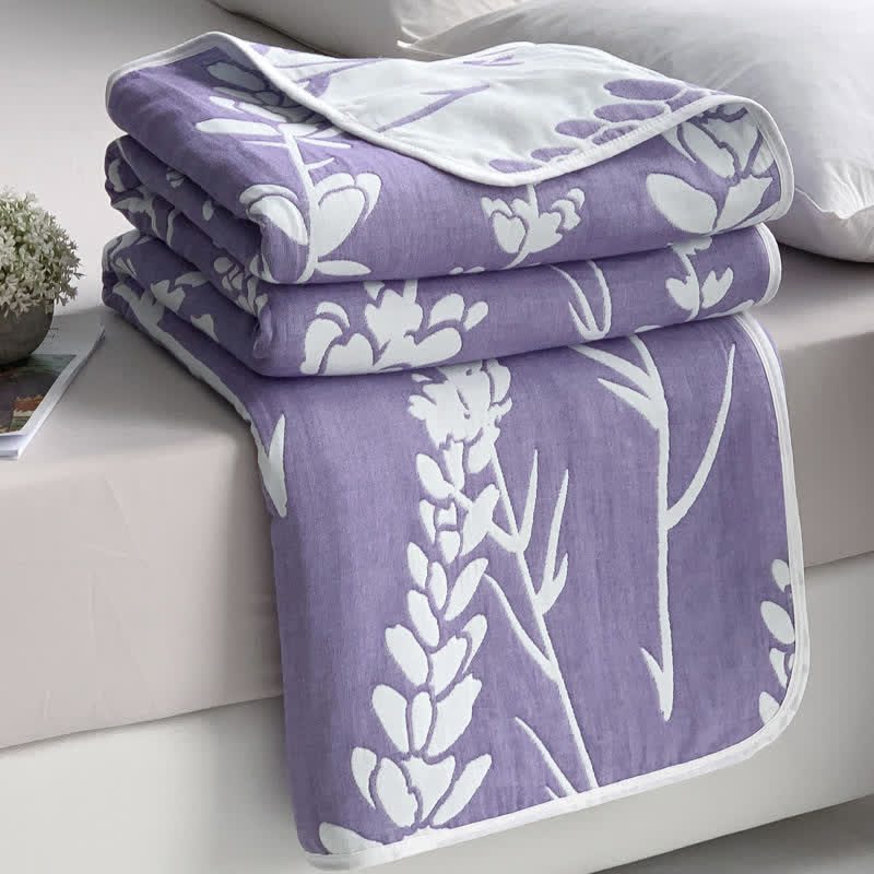 Lavender Cotton Quilt | 100% Organic Cotton | Full/Queen Size