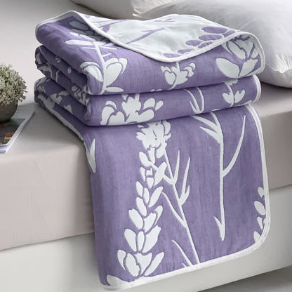 Lavender Cotton Quilt | 100% Organic Cotton | Full/Queen Size