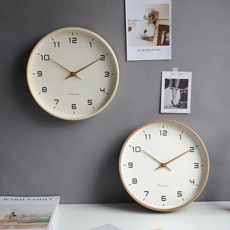 Horloge Murale | Bois Naturel | Design Scandinave