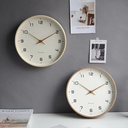 Horloge Murale | Bois Naturel | Design Scandinave