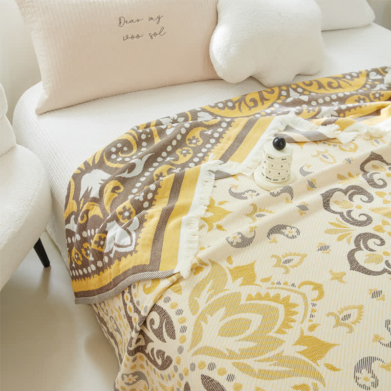 Cotton Gauze Quilt | Reversible Design | Full/Queen Size