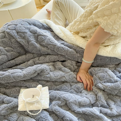 Love Print Sherpa Fleece Blanket | Premium Softness | Full & Queen Sizes