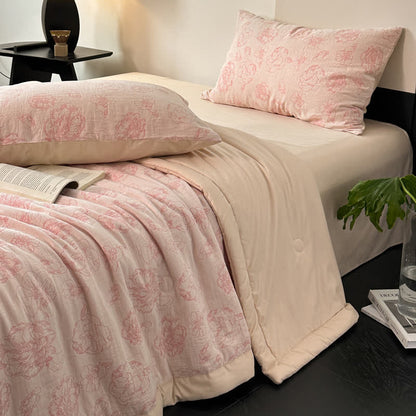 Cotton Gauze Bedding Set | 100% Organic Cotton | 4-Piece Full/Queen