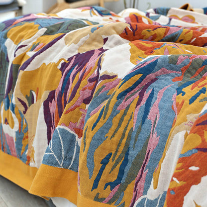Butterfly Flower Quilt | 100% Organic Cotton | Reversible Design