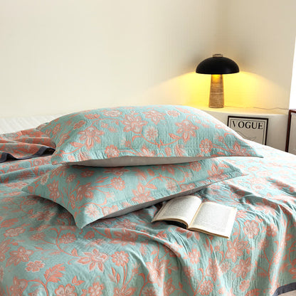 Cotton Gauze Summer Quilt | 100% Organic Cotton | Queen Size with Optional Pillowcases