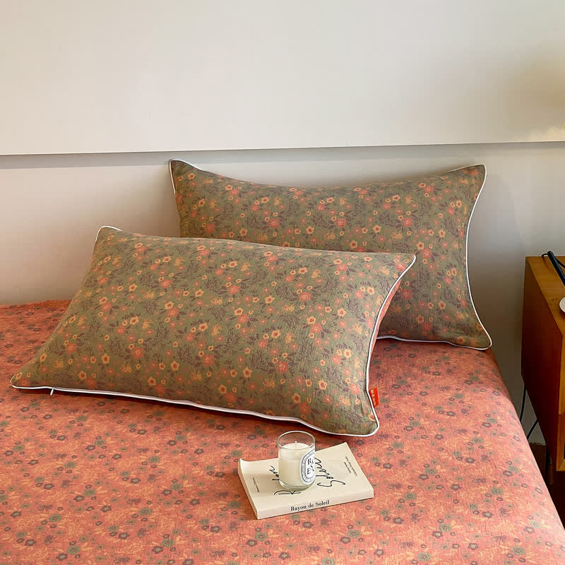 Vintage Floral Coverlet | 100% Organic Cotton | Twin/Full/Queen Options