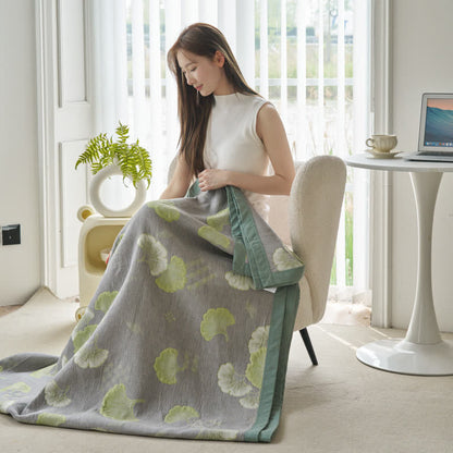 Ginkgo Leaf Quilt | 100% Organic Cotton | Full, Queen, King Sizes